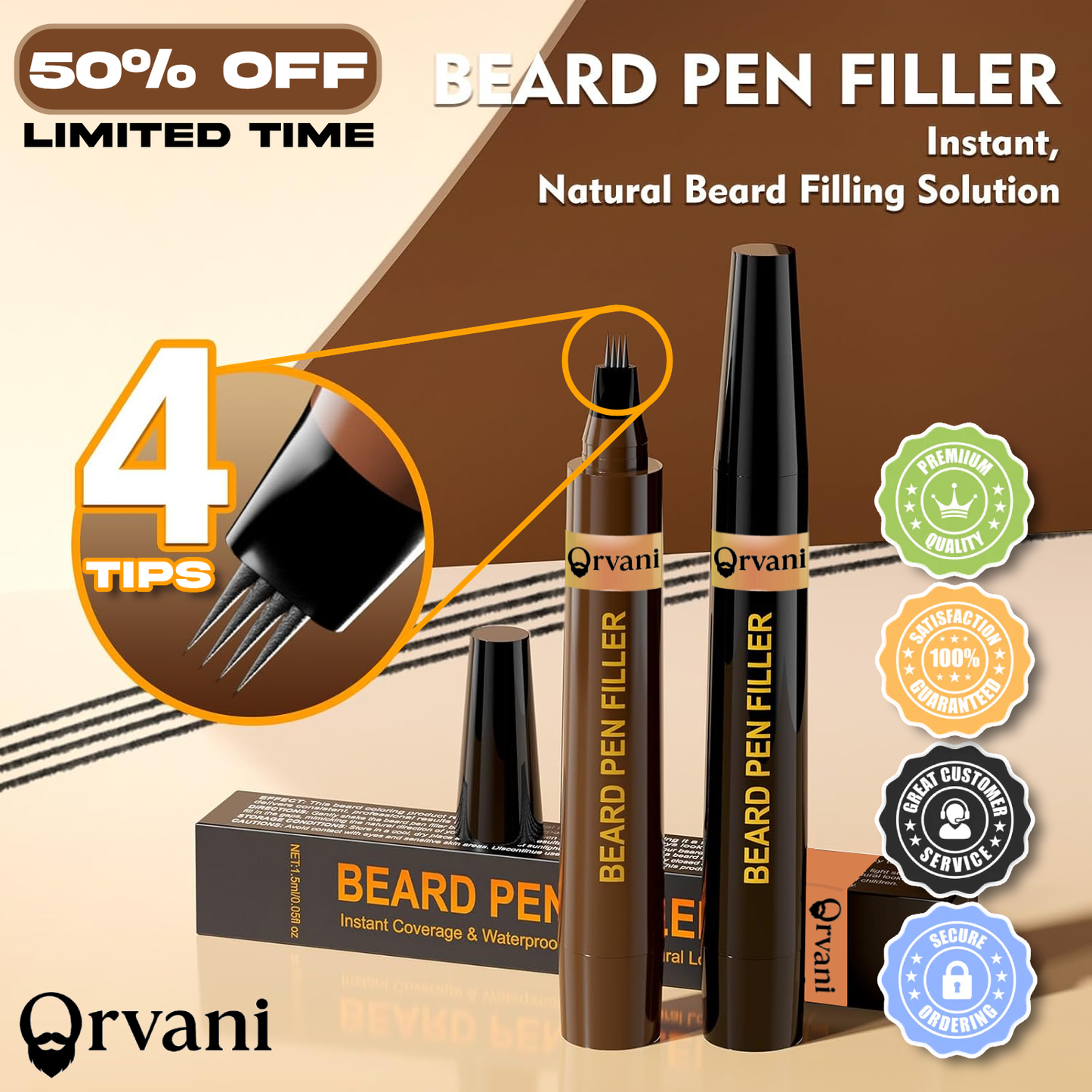 Orvani™ Beard Filler Pen